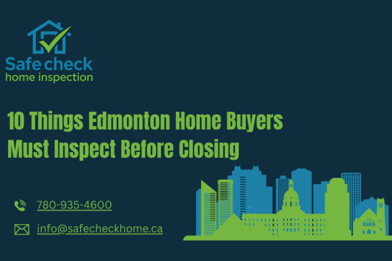 10 Things Edmonton Home Buyers Must Inspect Before Closing (And Why Most Skip Them)